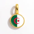 Charm - Flag Round – Gold