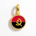 Charm - Flag Round – Gold