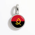 Charm - Flag Round – Silver