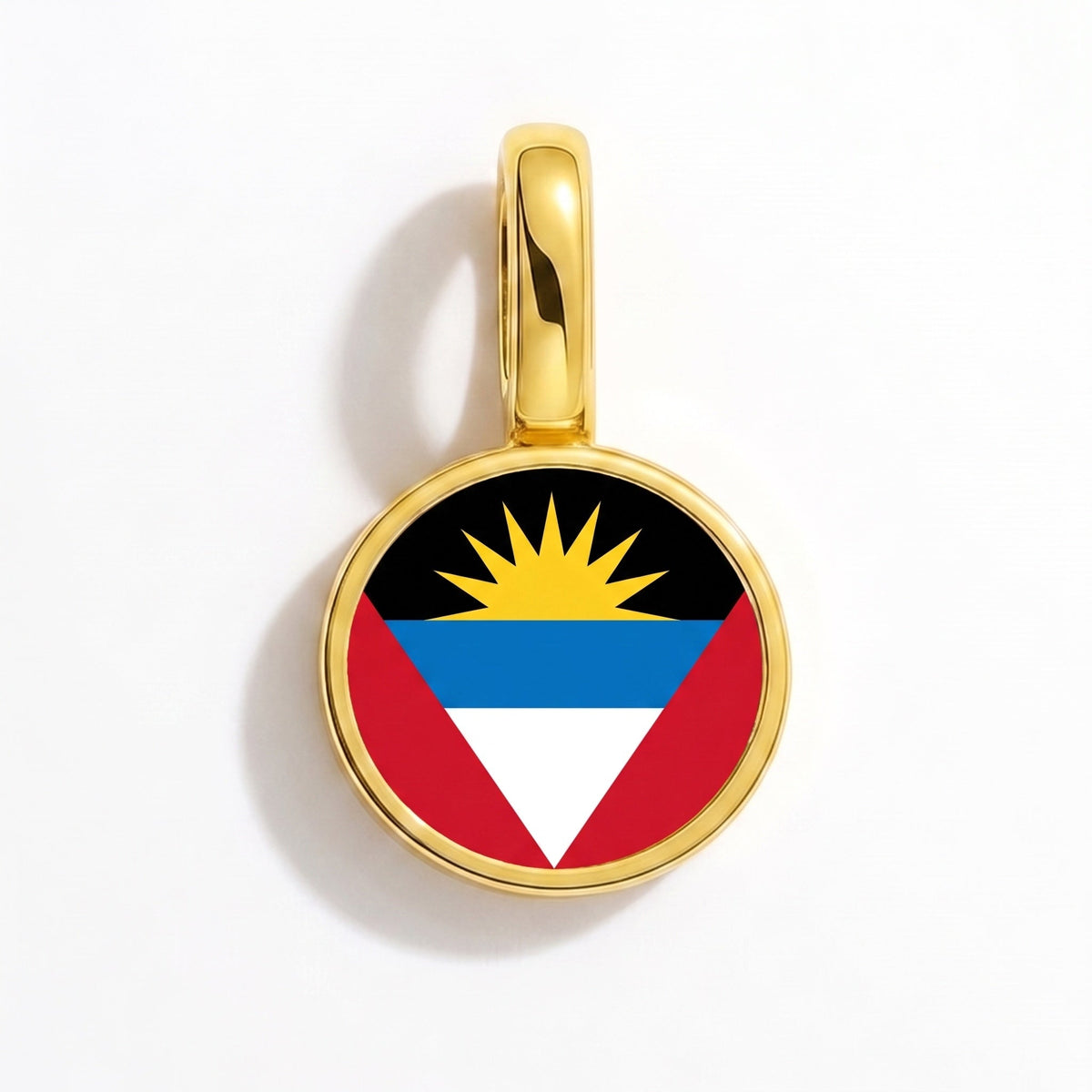 Charm - Flag Round – Gold