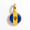 Charm - Flag Round – Gold