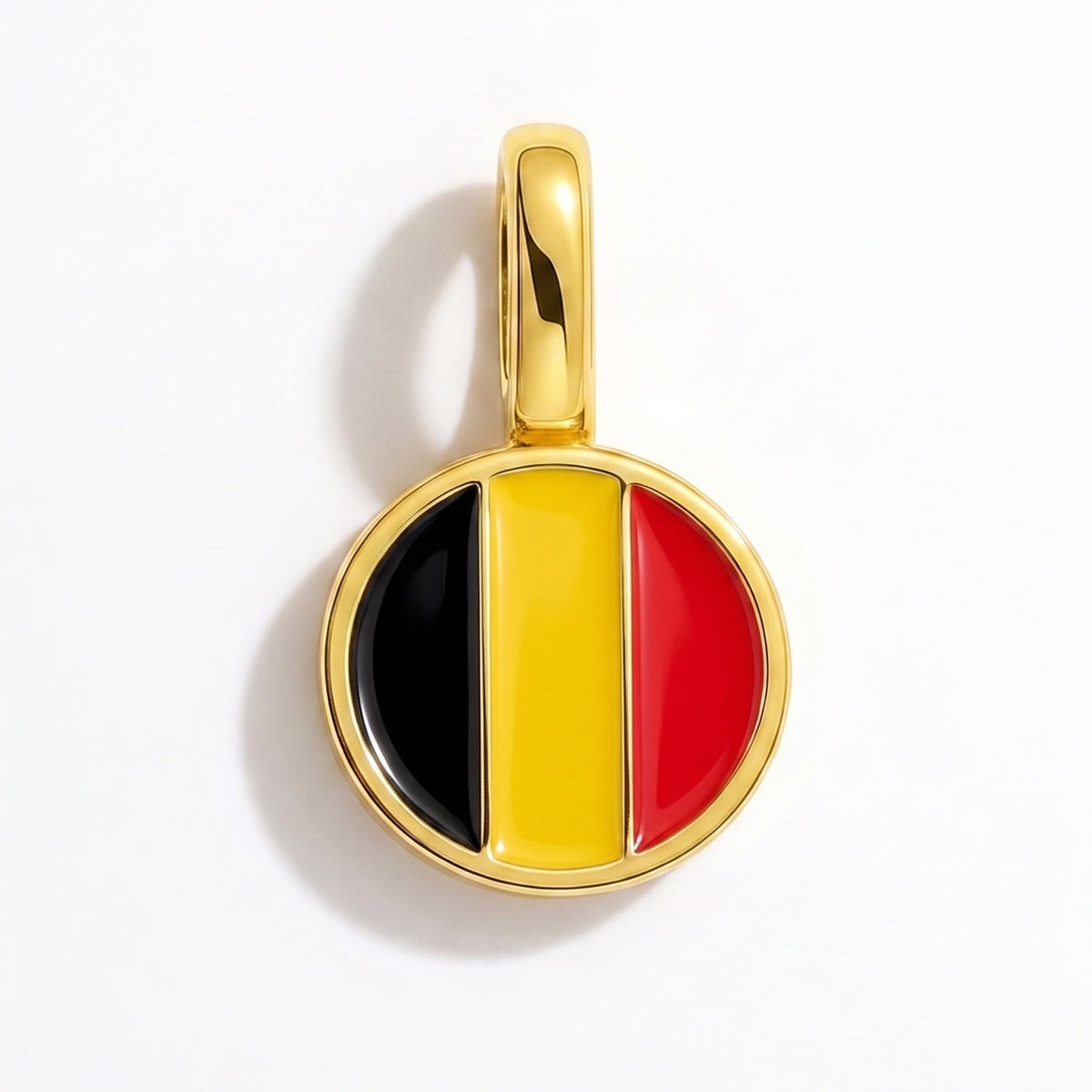 Charm - Flag Round – Gold