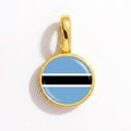 Charm - Flag Round – Gold