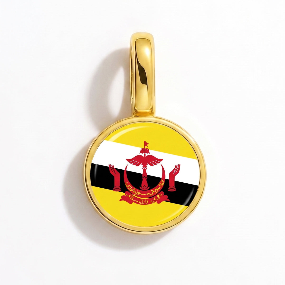 Charm - Flag Round – Gold