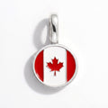 Charm - Flag Round – Silver