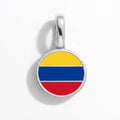 Charm - Flag Round – Silver