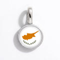 Charm - Flag Round – Silver