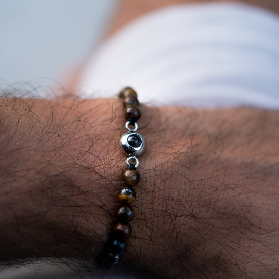 Personalized photo bracelet with your photo - Pearls