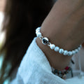 Personalized photo bracelet with your photo - Pearls