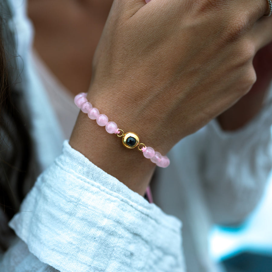 Personalized photo bracelet with your photo - Pearls