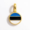 Charm - Flag Round – Gold