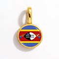 Charm - Flag Round – Gold