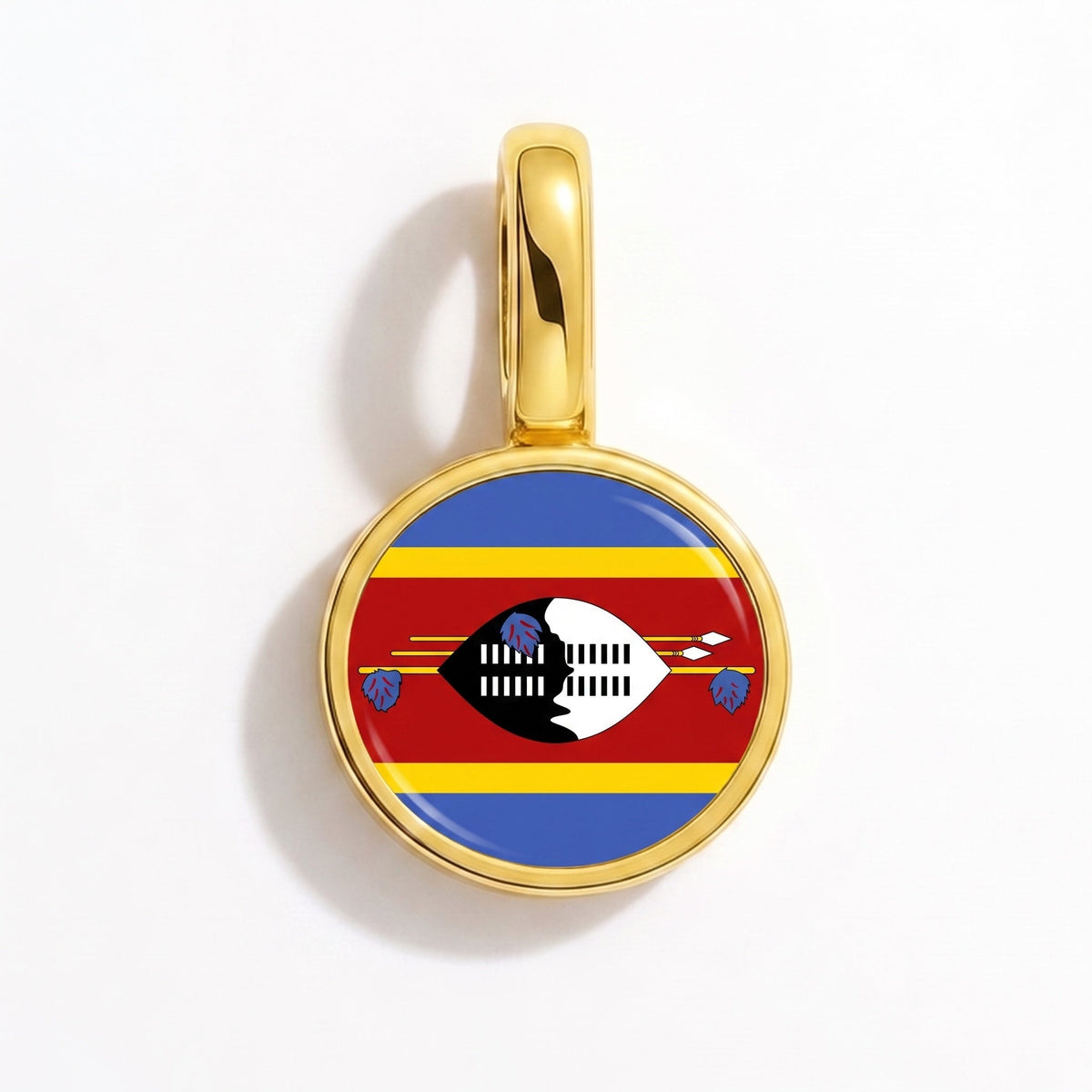 Charm - Flag Round – Gold