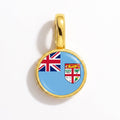 Charm - Flag Round – Gold
