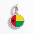 Charm - Flag Round – Silver