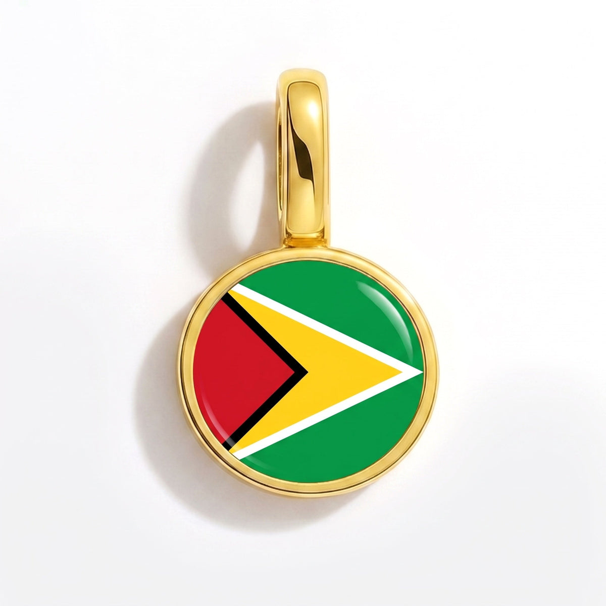 Charm - Flag Round – Gold