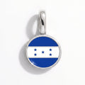 Charm - Flag Round – Silver