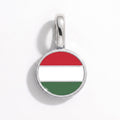 Charm - Flag Round – Silver
