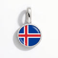 Charm - Flag Round – Silver
