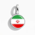 Charm - Flag Round – Silver