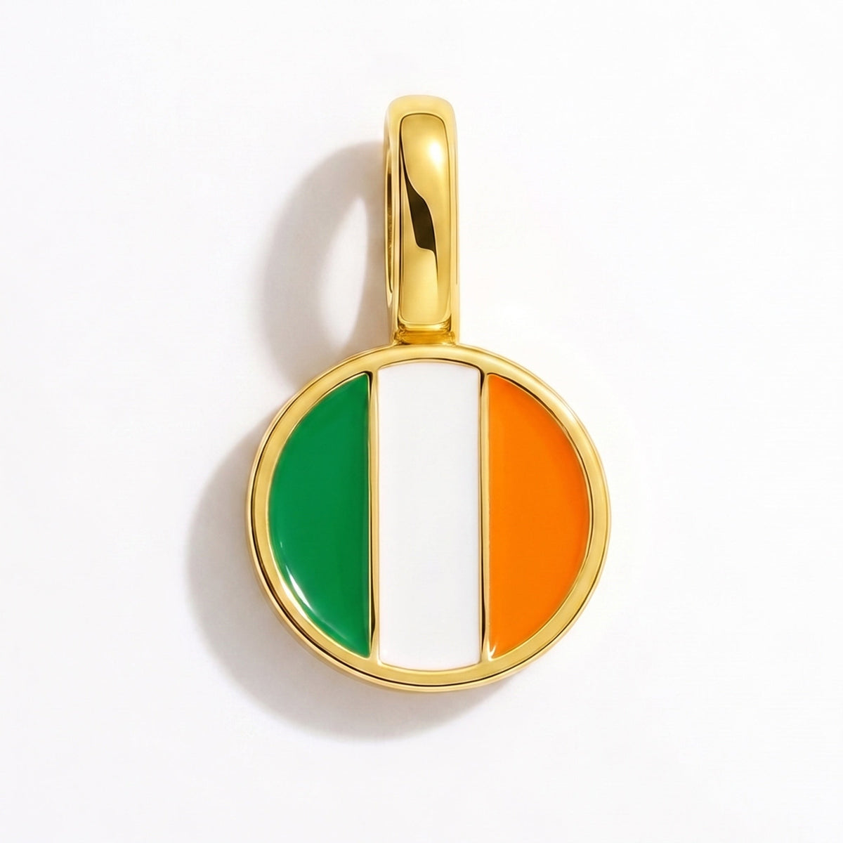 Charm - Flag Round – Gold