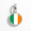 Charm - Flag Round – Silver