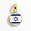 Charm - Flag Round – Gold