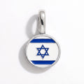 Charm - Flag Round – Silver