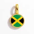 Charm - Flag Round – Gold