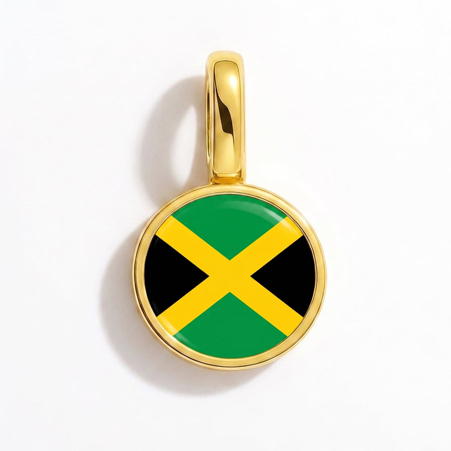 Charm - Flag Round – Gold