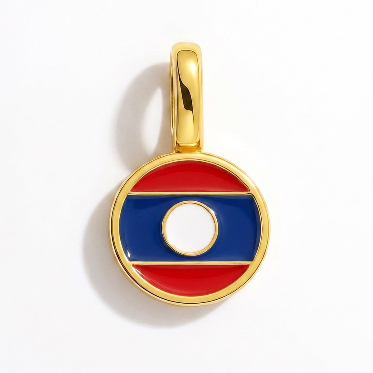 Charm - Flag Round – Gold