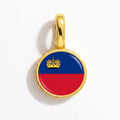 Charm - Flag Round – Gold
