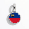Charm - Flag Round – Silver