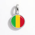 Charm - Flag Round – Silver