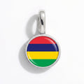 Charm - Flag Round – Silver