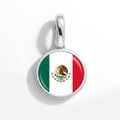 Charm - Flag Round – Silver