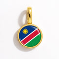 Charm - Flag Round – Gold