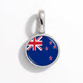 Charm - Flag Round – Silver