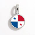 Charm - Flag Round – Silver