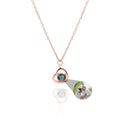 Personalized photo necklace - heart-shaped