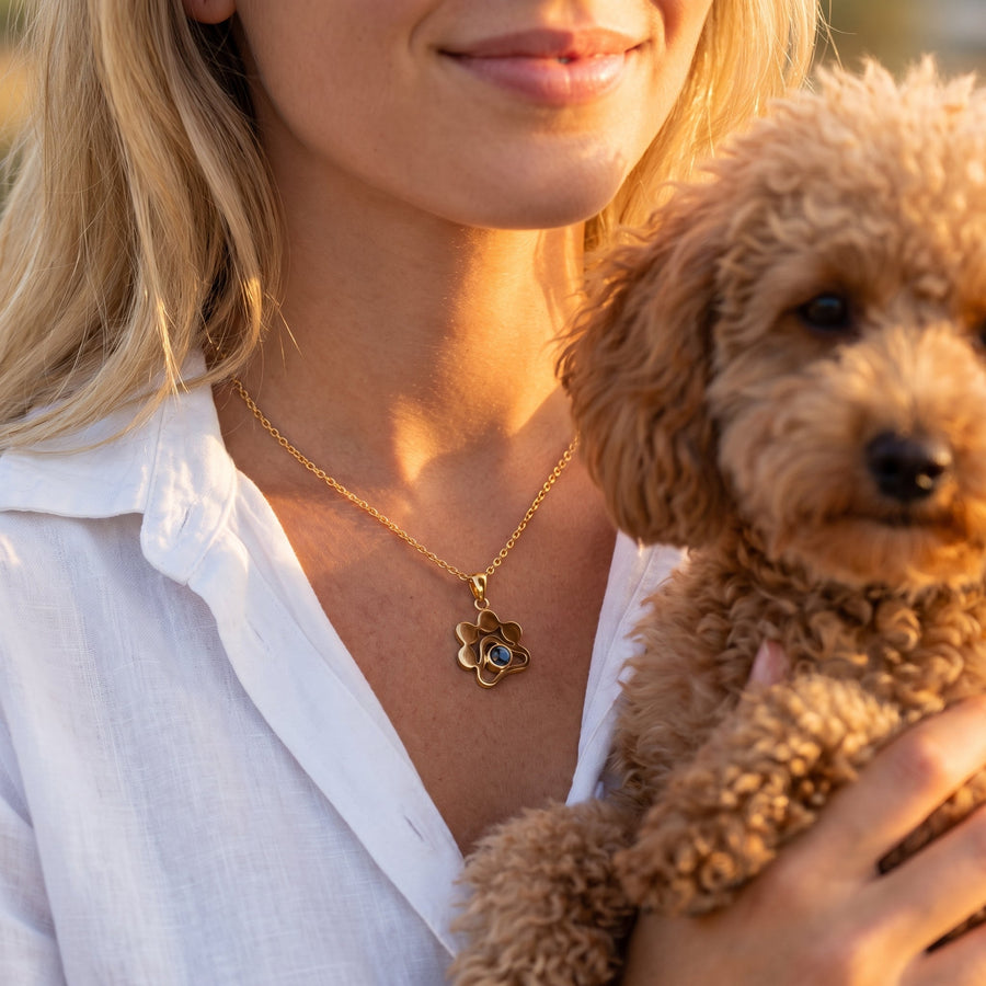 Personalized photo necklace - Paw