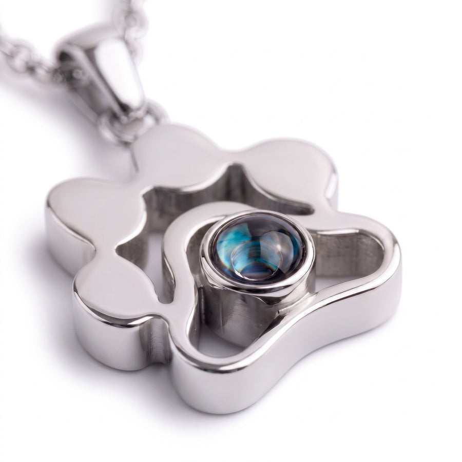 Personalized photo necklace - Paw