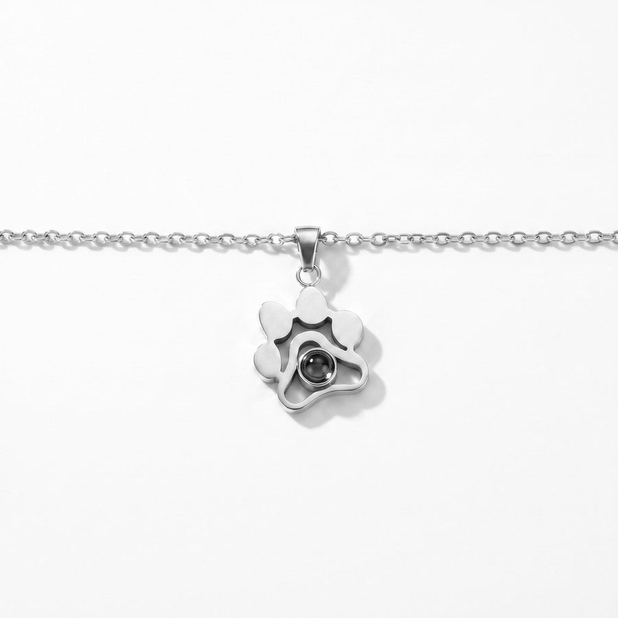 Personalized photo necklace - Paw