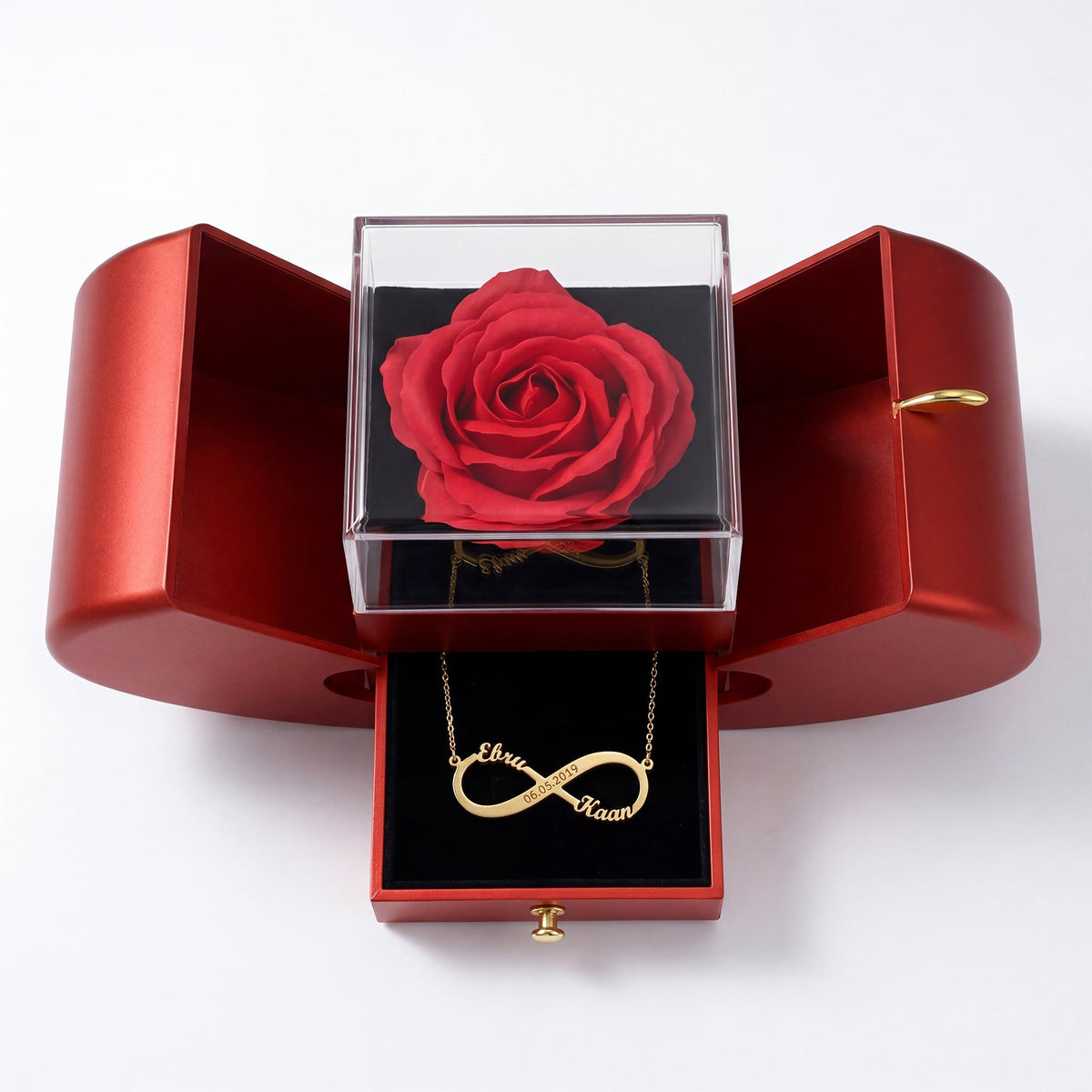 Infinite Love Necklace with Engraving