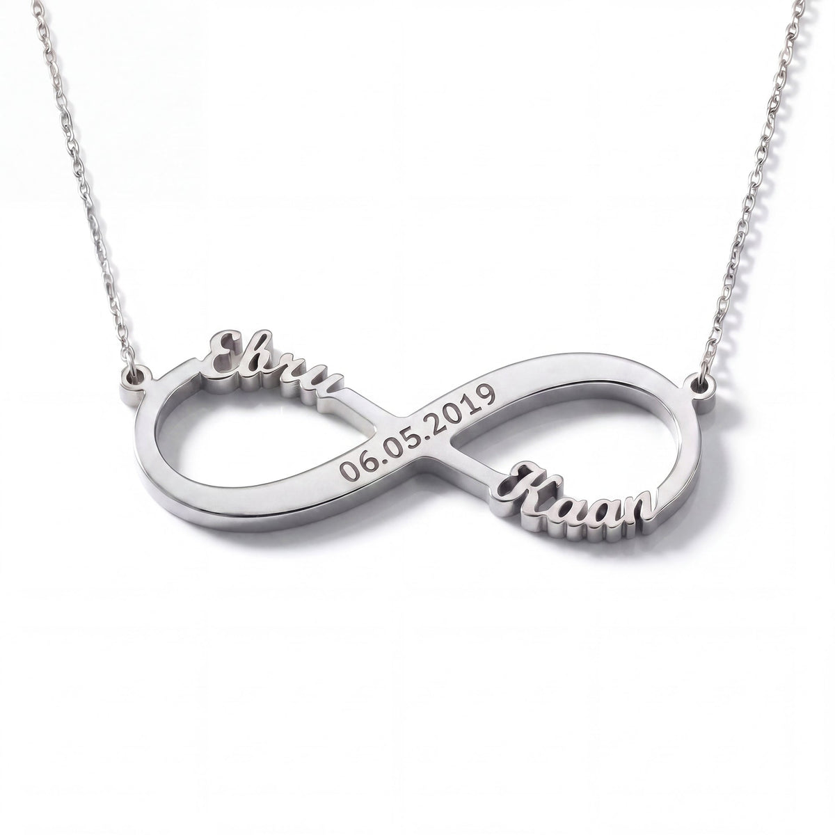 Infinite Love Necklace with Engraving