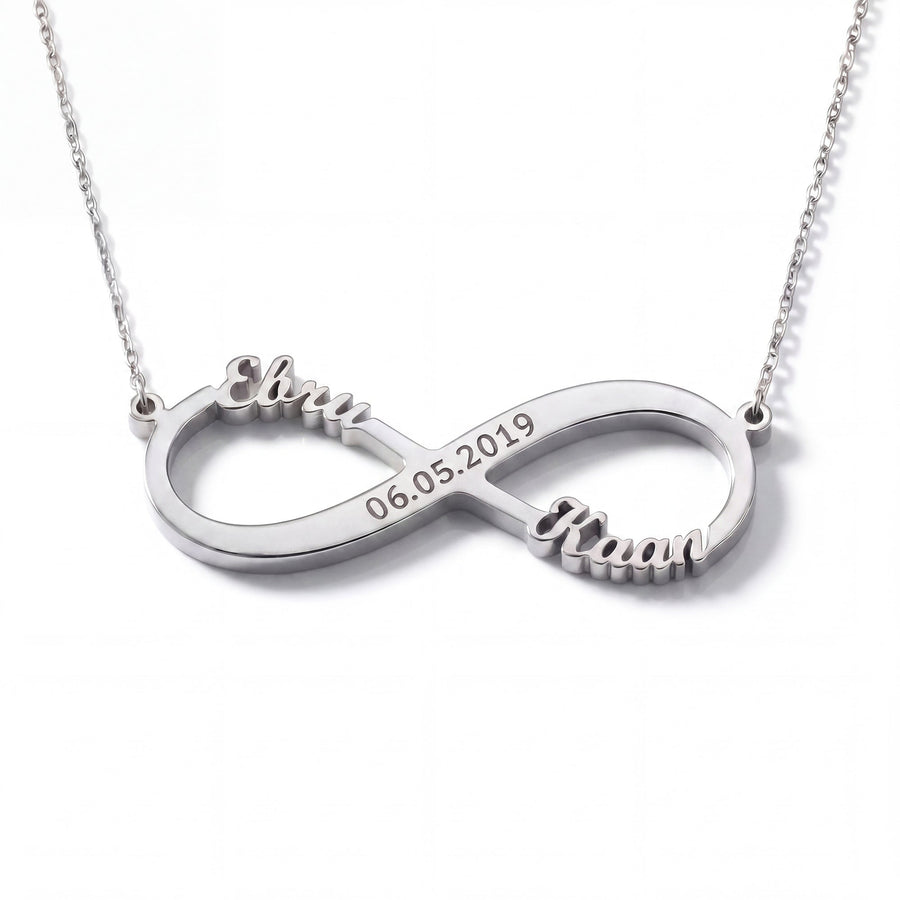 Infinite Love Necklace with Engraving
