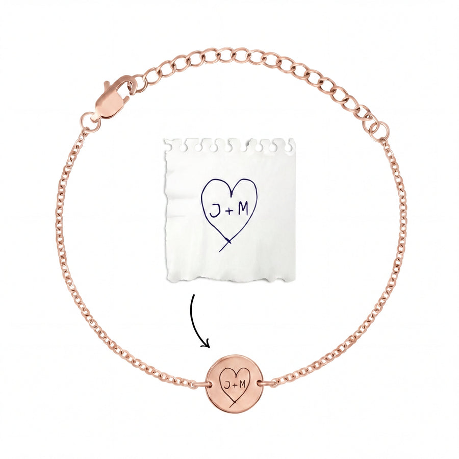 Personalized bracelet with your own handwriting/drawing
