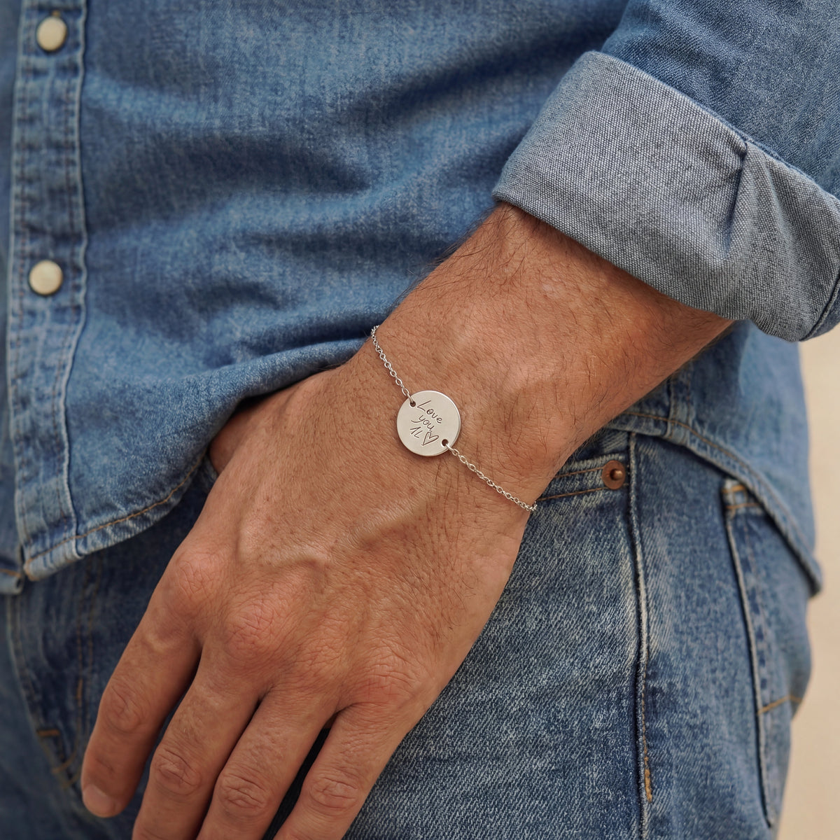 Personalized bracelet with your own handwriting/drawing