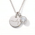 Custom name necklace with birthstone