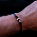 Personalized photo bracelet with your photo - Marine knot